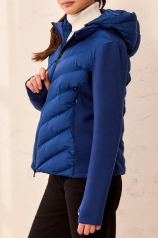 Tribal Blue Puffer Jacket