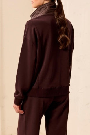 Tribal Mixed Media Pop-over in Saddle Brown