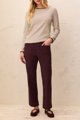 Tribal Straight Pull-on Pant in Fudge