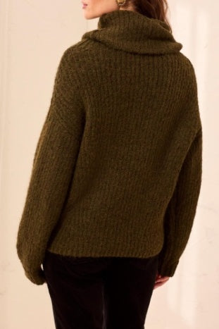Tribal Drama Funnel Neck Sweater