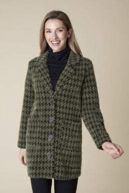 Habitat Chenille Houndstooth Car Coat