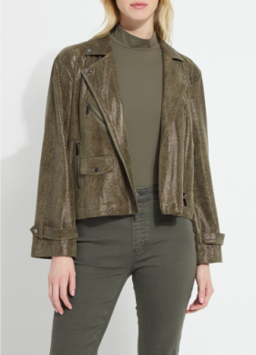 Lysse Emory Vegan Suede Moto Jacket