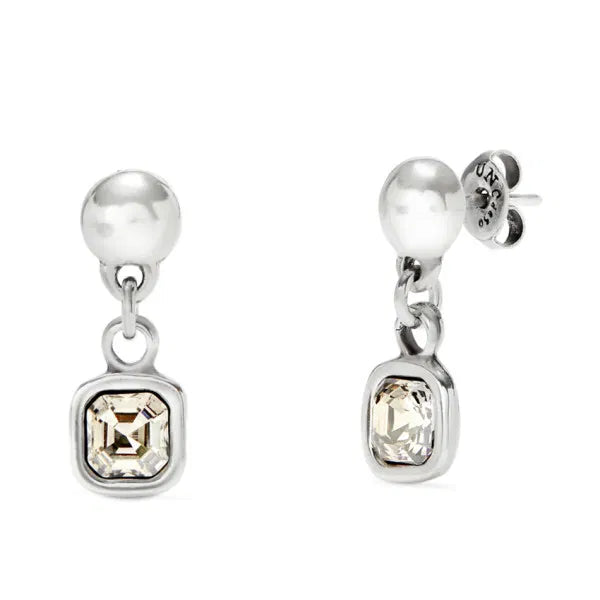 Uno de 50 Be Expressive Silver Crystal Earrings
