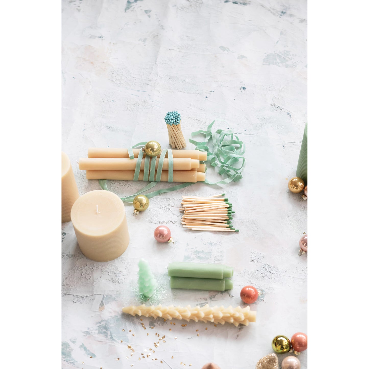 Tree Shaped Taper Candles, 2 sizes