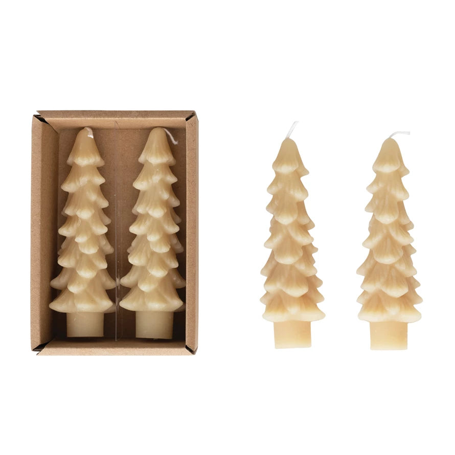 Tree Shaped Taper Candles, 2 sizes