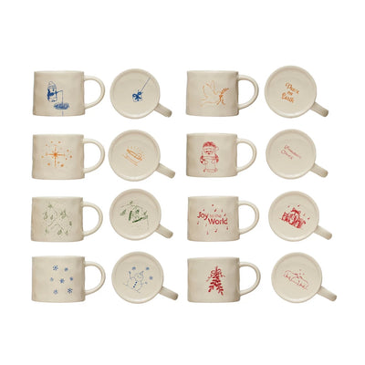 Holiday Image Stoneware Mugs