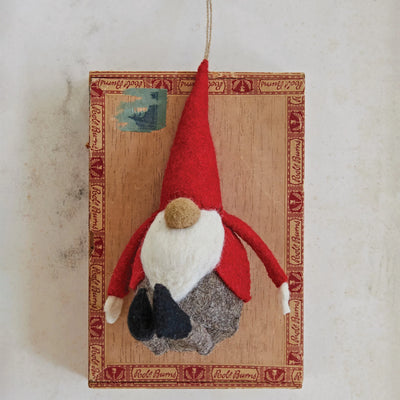Wool Felt Gnome Ornament