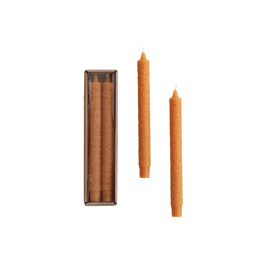 Maple Leaf Pattern Taper Candle