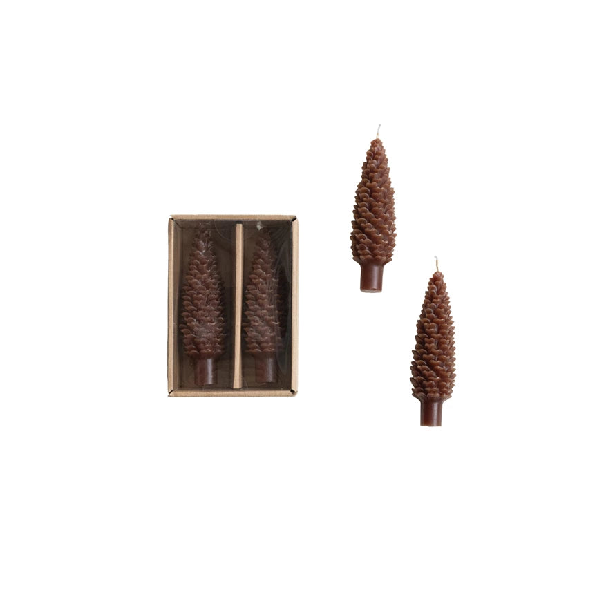 Pinecone Shaped Taper Candles