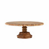 Beaded Wood Pedestal Tray/Cake Stand