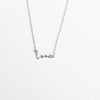 Michelle McDowell "Love" Necklace, Silver