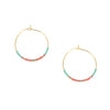 Seed Bead Hoop Earrings