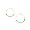 Seed Bead Hoop Earrings