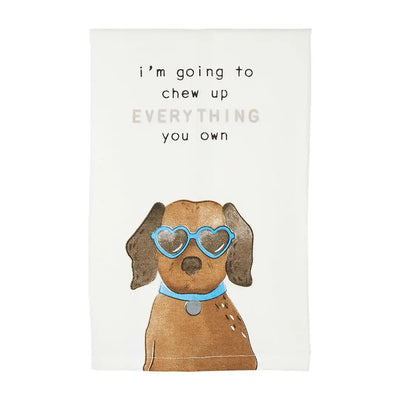 Dog Sentiment Towels, 5 cute styles