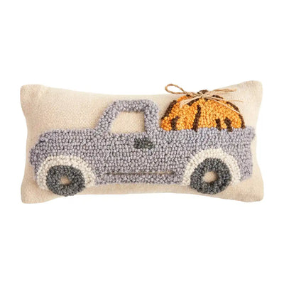 Pumpkin Truck Mini Hook Pillow