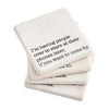 Having People Over Stone Coaster