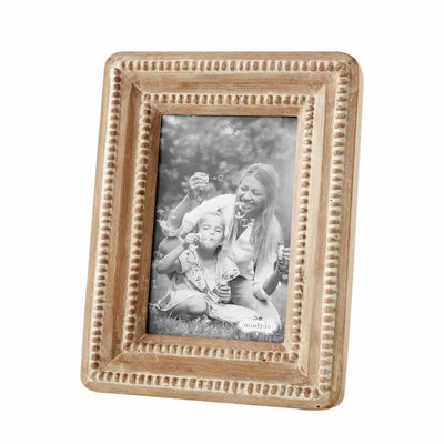 Beaded Wood Picture Frame, 2 sizes