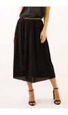 Mystree Black Velvet Skirt