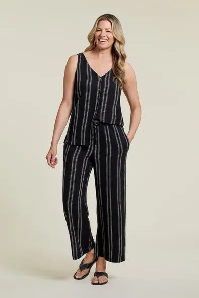Tribal Pull On Flowy Crop Pant
