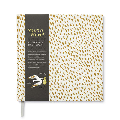 "You're Here" Keepsake Baby Book
