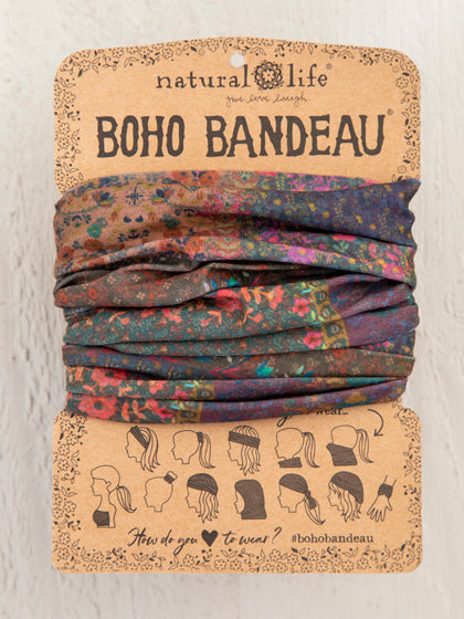 Natural Life Boho Bandeau Dark Patchwork