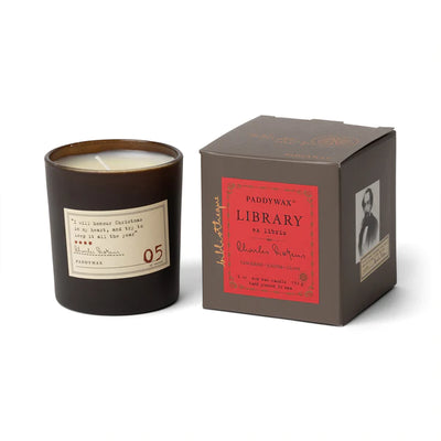 Paddywax Library Candle, 5 literary greats