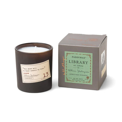 Paddywax Library Candle, 5 literary greats