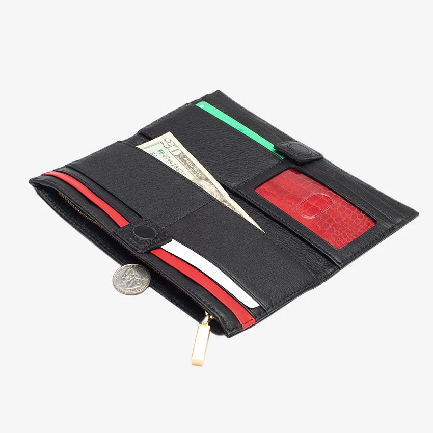 Hammitt 110 North Black/Brushed Gold Wallet