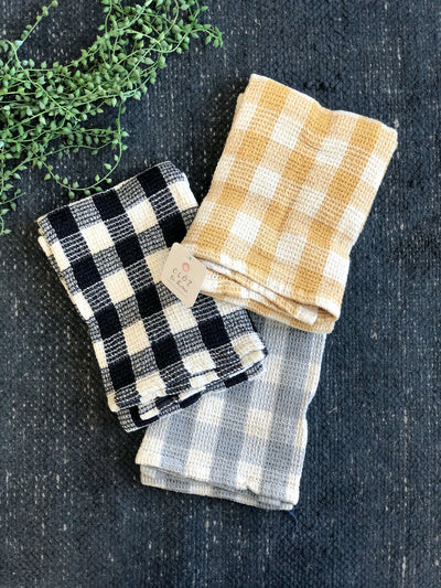 Cotton Waffle Weave Kitchen Tea Towels