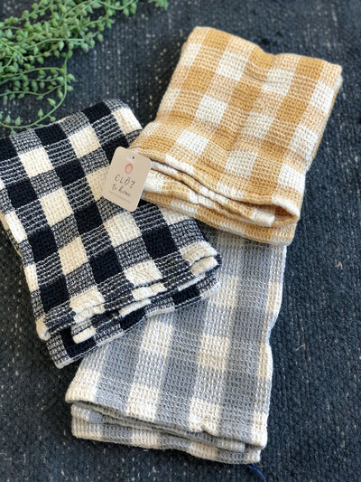 Cotton Waffle Weave Kitchen Tea Towels