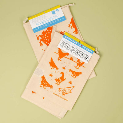 Chickens Reusable Cloth Bag Set