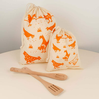 Chickens Reusable Cloth Bag Set