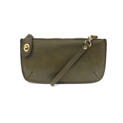 Joy Susan Crossbody Wristlet in Dark Moss