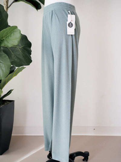 PJ Salvage Waffle Knit Pant in Sage