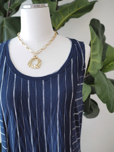Vineyard Stripe Pocket Tank Dress