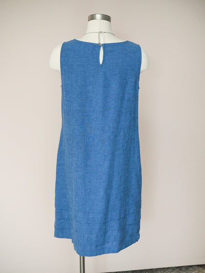 Habitat Pleat Hem Blue Dress