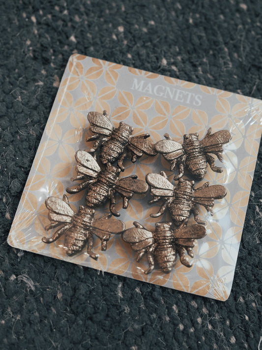 Pewter Bee Magnets