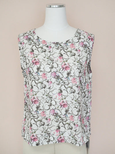 Cut Loose Shell Print Top