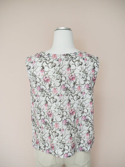 Cut Loose Shell Print Top