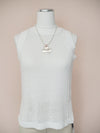 Tribal Sleeveless Mock Neck Sweater