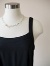 Tribal Lined Black Dress with Sash