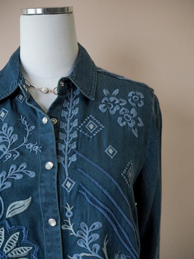 Johnny Was WILLOW BUTTON DOWN SHIRT