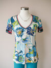 Johnny Was JENN FAVORITE S/S V-NECK TEE
