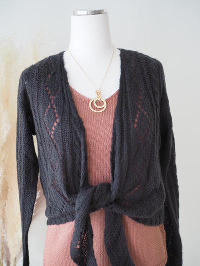 Cienna Lightweight Mohair Tie Top