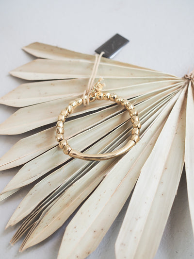 Uno de 50 Travesia (Travel/Voyage) Gold Stretch Bracelet