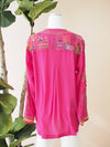 Johnny Was Zinnia Tunic Pink Blouse