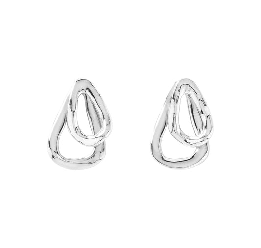 Uno de 50 Silver Connected Earrings