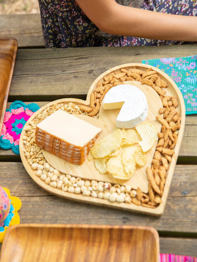 Cheese and Cracker Board Heart