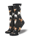 Sock Smith Silly Billy Goat Charcoal Socks