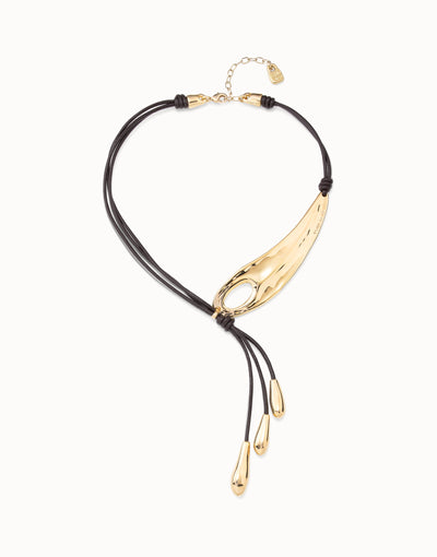 Uno de 50 Big Leaf Necklace